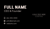 Modern Feminine Wordmark Business Card