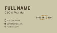 Brand Business Card example 1