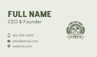 Rustic Axe & Hammer Business Card