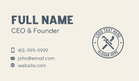 Pipe Wrench Plumbing Tool Business Card