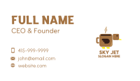 Brown Coffee Bird Business Card