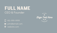 Wordmark Business Card example 3