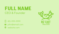 Organic Green Tea Cup Business Card