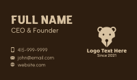 Brown Bear Pen Business Card