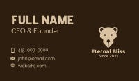 Brown Bear Pen Business Card