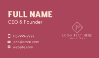 Beauty Shop Business Card example 4