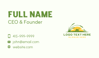 Lawn Mower Grass Landscaping Business Card