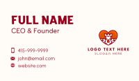 Red Heart Castle Business Card Design