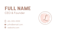 Watercolor Script Lettermark Business Card Design