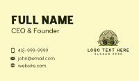 Tractor Mountain Pasture Land Business Card Design