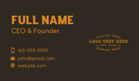 Business Rustic Wordmark Business Card Design