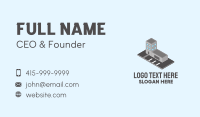 Isometric Office Space  Business Card