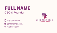 Africa Thumbmark Identity Business Card