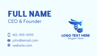 Blue Wasp Stinger Business Card Design