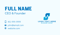 Blue Accounting Letter S Business Card