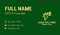 Natural Horn Instrument  Business Card