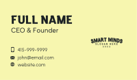 Rustic Brand Wordmark Business Card Design