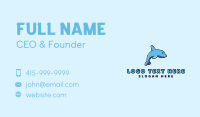 Blue Baby Dolphin Business Card