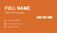 Funk Business Card example 4