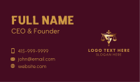 Justice Scale Letter S Business Card