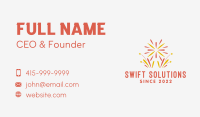 Star Fireworks Festival  Business Card