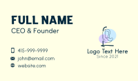 Hanging Egg Chair Business Card Design