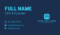 Business Tech Letter A Business Card