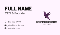 Purple Dove Origami Business Card Design