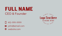 Entrepreneur Business Card example 1