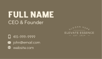 Professional Brand Wordmark Business Card