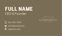 Professional Brand Wordmark Business Card