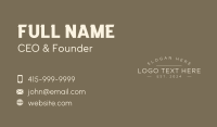 Professional Brand Wordmark Business Card Design