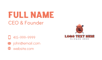 Barbecue Fish Flame Grill Business Card Design