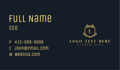 Premium Ornament Crest Business Card