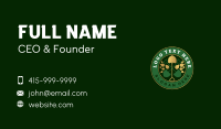 Shovel Landscaping Leaf Business Card