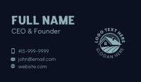 House Roof Lawn Emblem Business Card Design