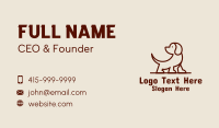 Beagle Puppy Pet  Business Card Design