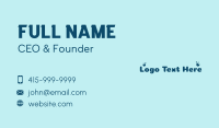 Laundry Shop Wordmark  Business Card Design