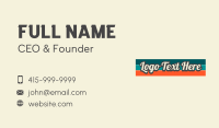 Classic Vintage Wordmark Business Card