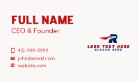 Aviation Eagle Letter R Business Card