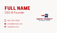 Aviation Eagle Letter R Business Card Image Preview