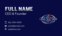 Ice Fire Temperature Business Card