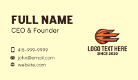 Orange Fast Basketball  Business Card