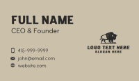 Native Wild Buffalo  Business Card Design