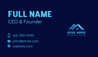 Blue House Ladder Business Card Design