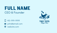 Swimming Blue Whale  Business Card