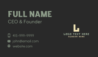 Generic Startup Lettermark Business Card