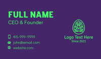 Green Plant Easter Egg Business Card