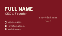 Luxury Business Wordmark Business Card