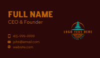 Tree Lumber Woodwork Business Card